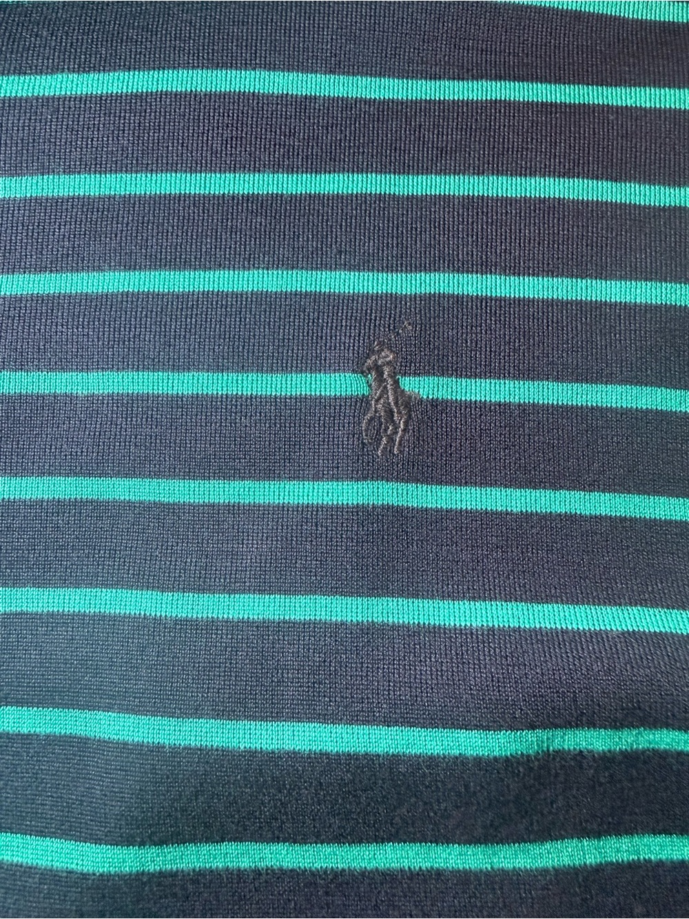 ♡ Vintage Ralph Lauren Striped Long Sleeve Polo - Picture 4 of 7